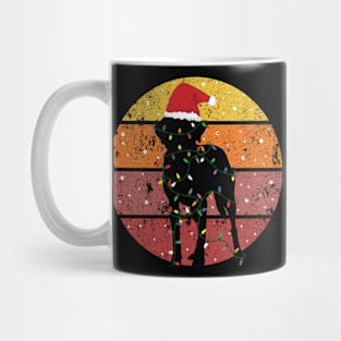 Black Lab Christmas Mug